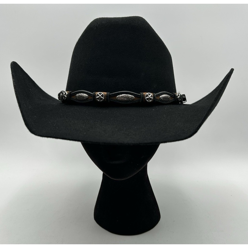 Cavender's 3X Premium Wool Black Western Cowboy Hat Size 7 5/8